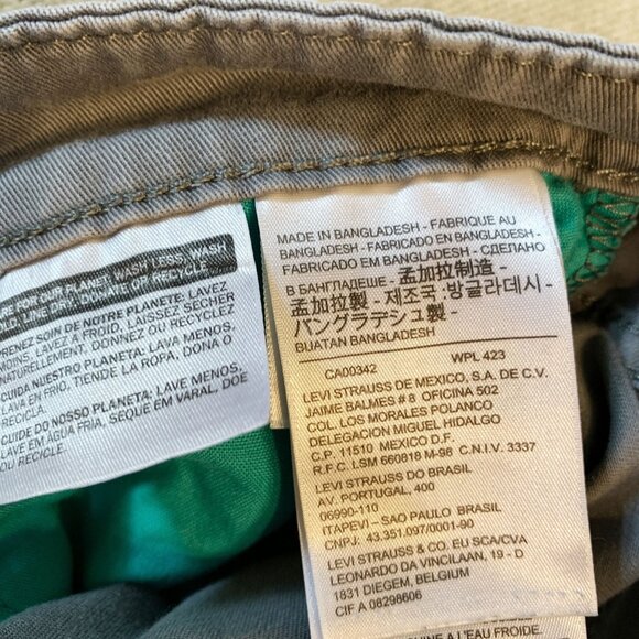 Levi's 511 Men's Jeans Mid Rise Slim Fit Straight Gray Stretch Denim Sz W30/L30 - Picture 9 of 14